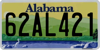 AL license plate 62AL421