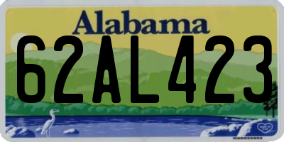 AL license plate 62AL423