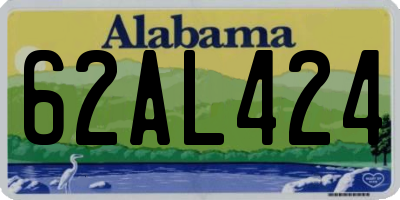 AL license plate 62AL424