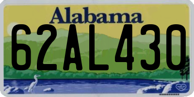 AL license plate 62AL430