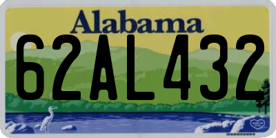 AL license plate 62AL432