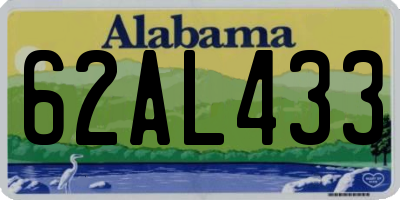 AL license plate 62AL433