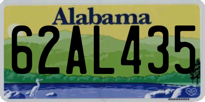 AL license plate 62AL435