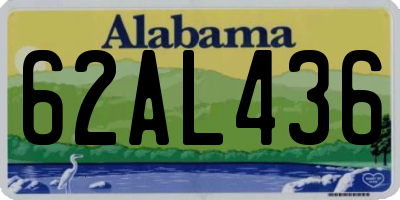 AL license plate 62AL436