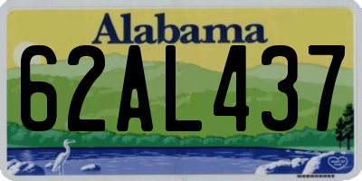 AL license plate 62AL437