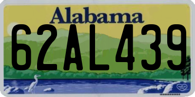 AL license plate 62AL439