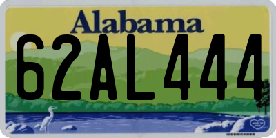 AL license plate 62AL444