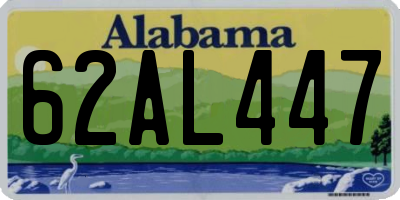 AL license plate 62AL447