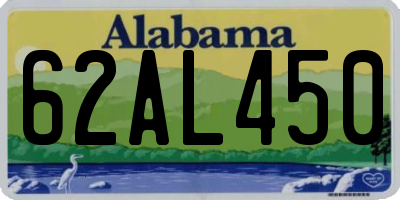 AL license plate 62AL450