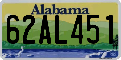AL license plate 62AL451