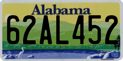 AL license plate 62AL452