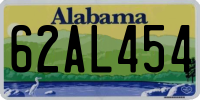 AL license plate 62AL454