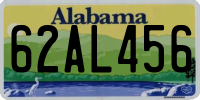 AL license plate 62AL456