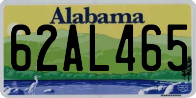 AL license plate 62AL465