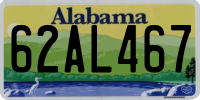 AL license plate 62AL467