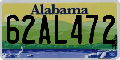 AL license plate 62AL472