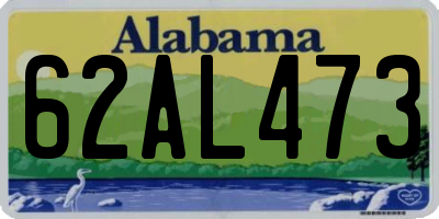 AL license plate 62AL473