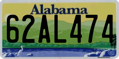 AL license plate 62AL474