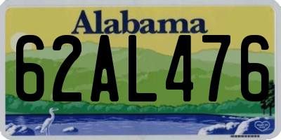 AL license plate 62AL476