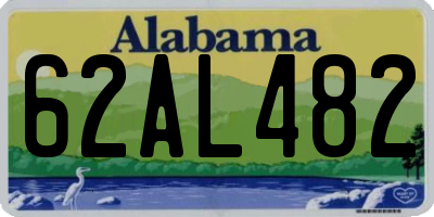 AL license plate 62AL482