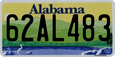 AL license plate 62AL483