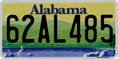 AL license plate 62AL485