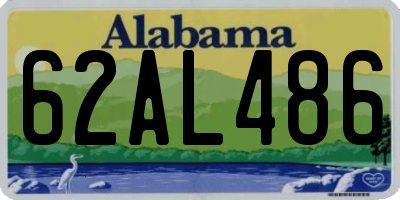 AL license plate 62AL486
