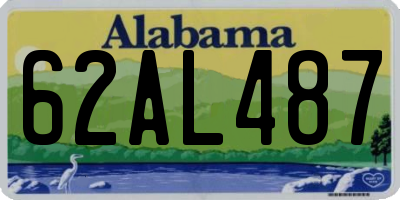 AL license plate 62AL487