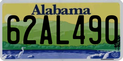AL license plate 62AL490