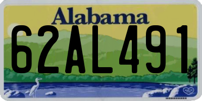 AL license plate 62AL491
