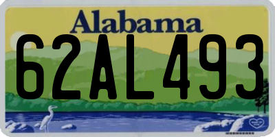 AL license plate 62AL493
