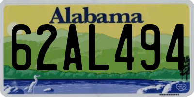 AL license plate 62AL494
