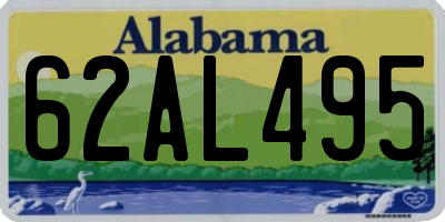 AL license plate 62AL495