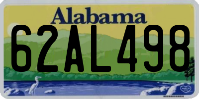 AL license plate 62AL498