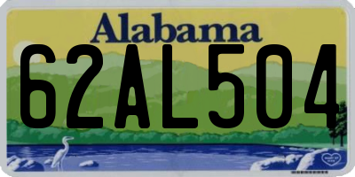AL license plate 62AL504