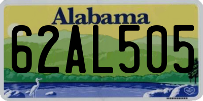 AL license plate 62AL505