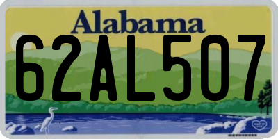 AL license plate 62AL507