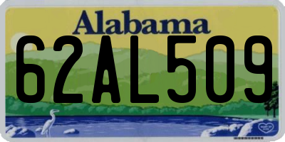 AL license plate 62AL509