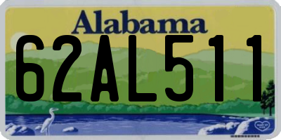 AL license plate 62AL511