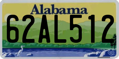 AL license plate 62AL512