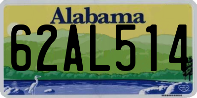 AL license plate 62AL514