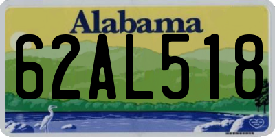 AL license plate 62AL518