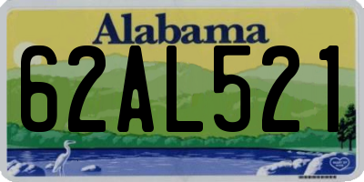 AL license plate 62AL521