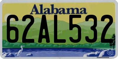 AL license plate 62AL532