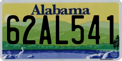 AL license plate 62AL541