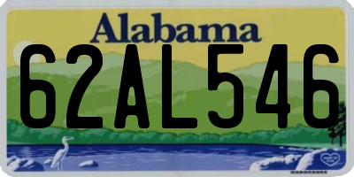 AL license plate 62AL546