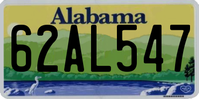 AL license plate 62AL547