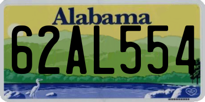 AL license plate 62AL554