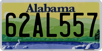 AL license plate 62AL557