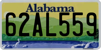 AL license plate 62AL559